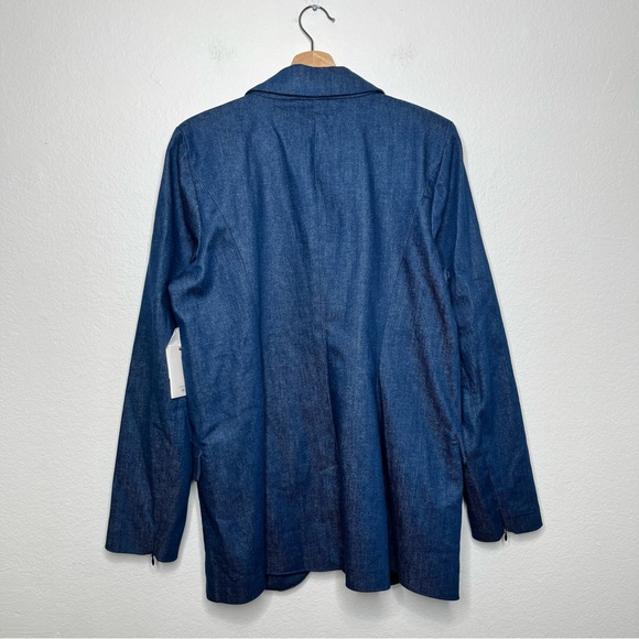 NWT Good American Denim Blazer True Blue Size Large - Picture 6 of 8